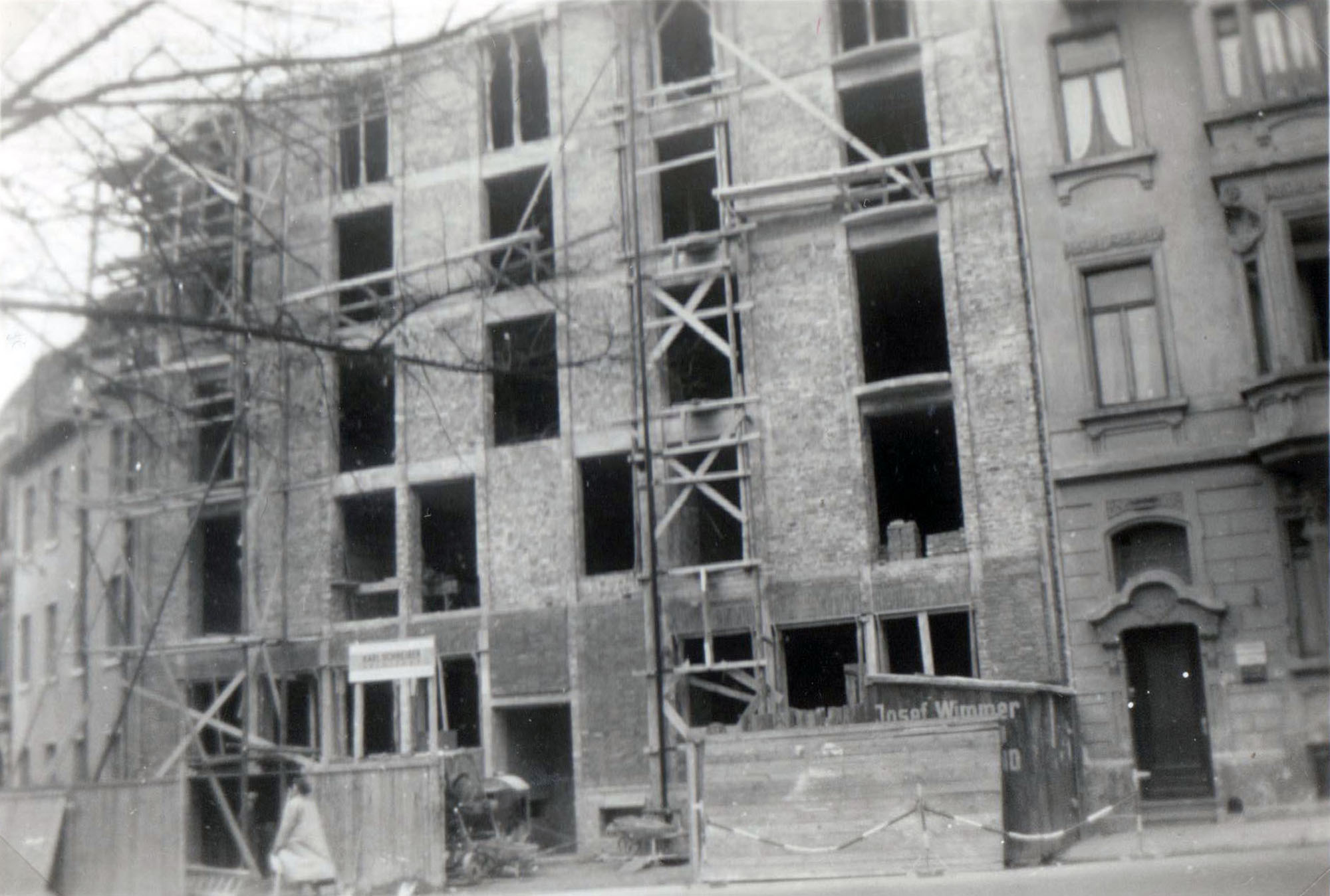 Augustastraße 89, Kanzleisitz seit 1913, Wiederaufbau 1953